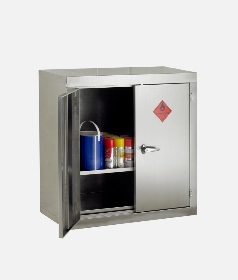 cabinet for hazardous products in steel