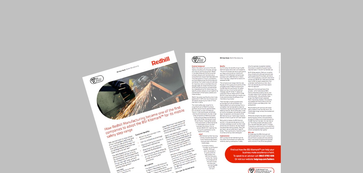 Alt - BSI Produce Redhill Case Study: BS EN 131-7