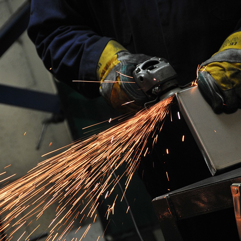 A welding preparing metal