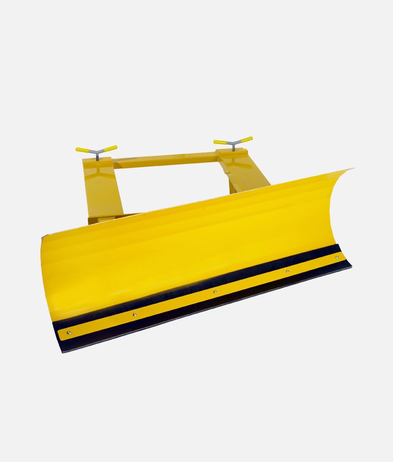 A snow plough attachment for fork vehicles