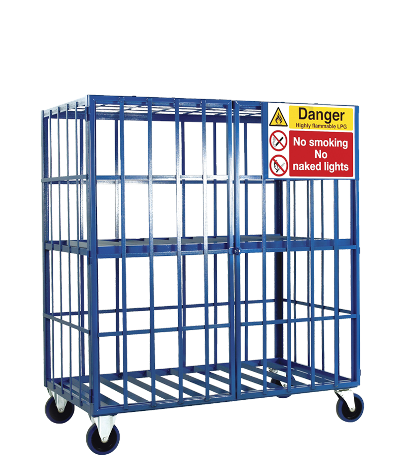 a mobile cylinder cage