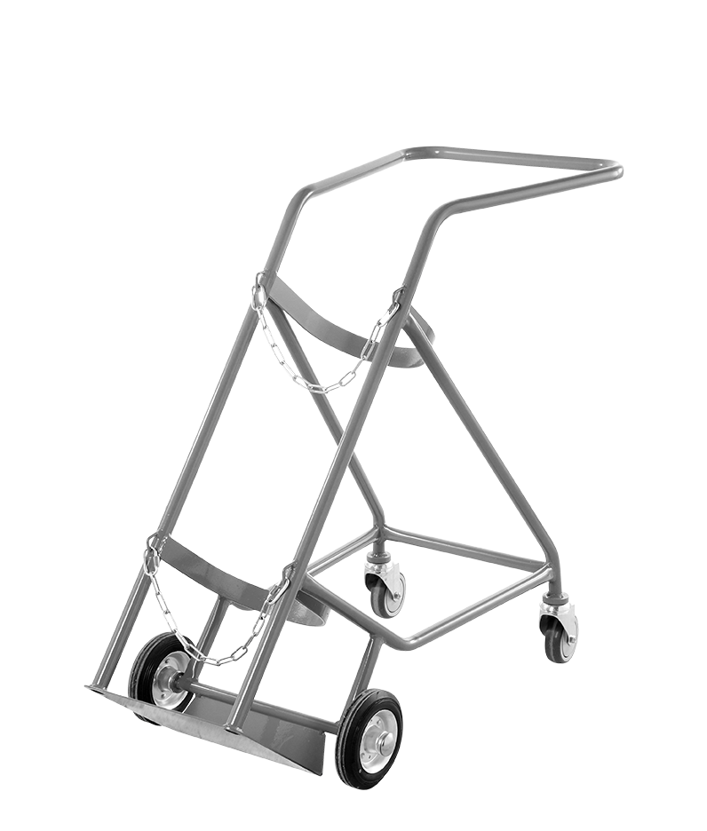 a trolley for oxygen cylinders