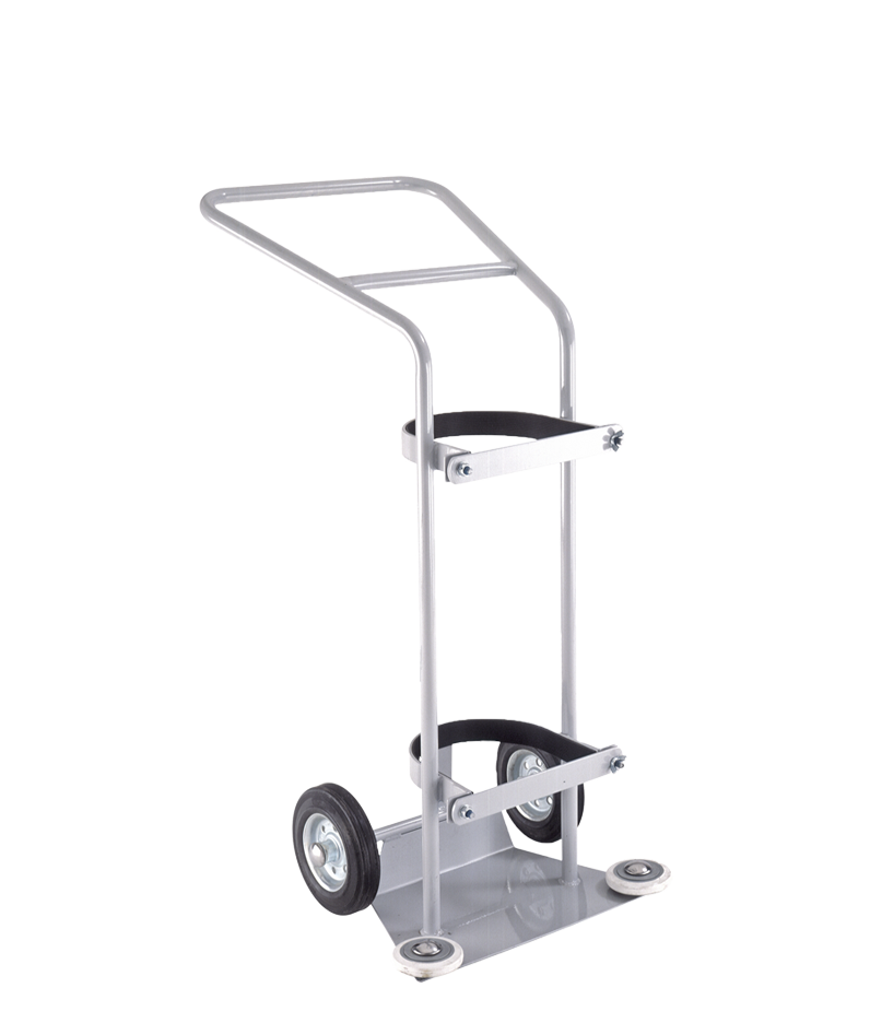 a trolley for oxygen cylinders